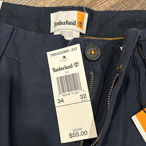 Timberland Men's Dark Blue Cargo Pants - Picture 4 of 8